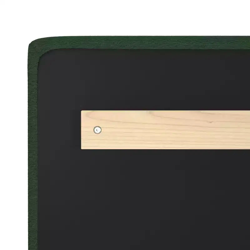 Low Twin over Twin Bunk Bed with 2 Floating Boucle Headboards, Solid Pine