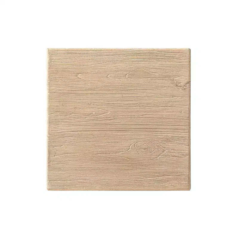 18" Solid Square Reclaimed Elm Block Plinth Side Table, Natural Brown