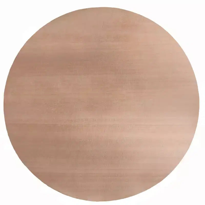 Modern 31.3" Round Two-Tier Coffee Table, Sculptural Asymmetrical Design