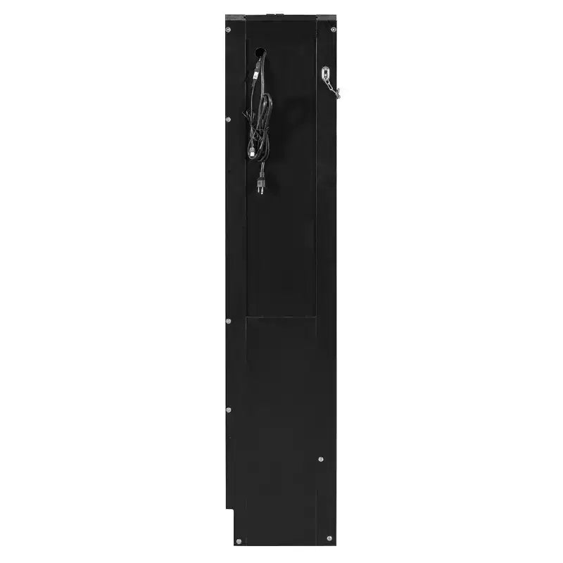 Modern Side-Folding Murphy Bed with Printed Panel, LED Lighting & USB Charging