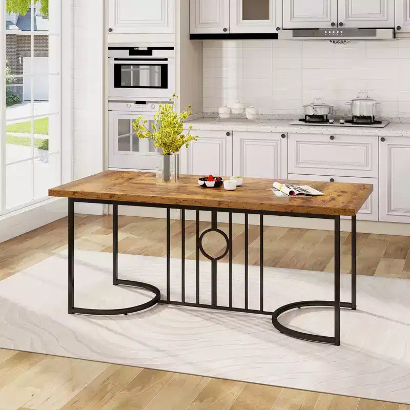 71" Large Rectangular Dining Table for 6-8 People