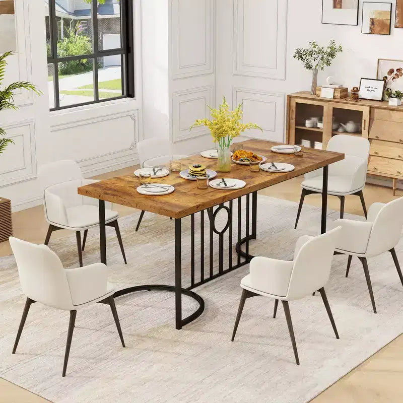 71" Large Rectangular Dining Table for 6-8 People