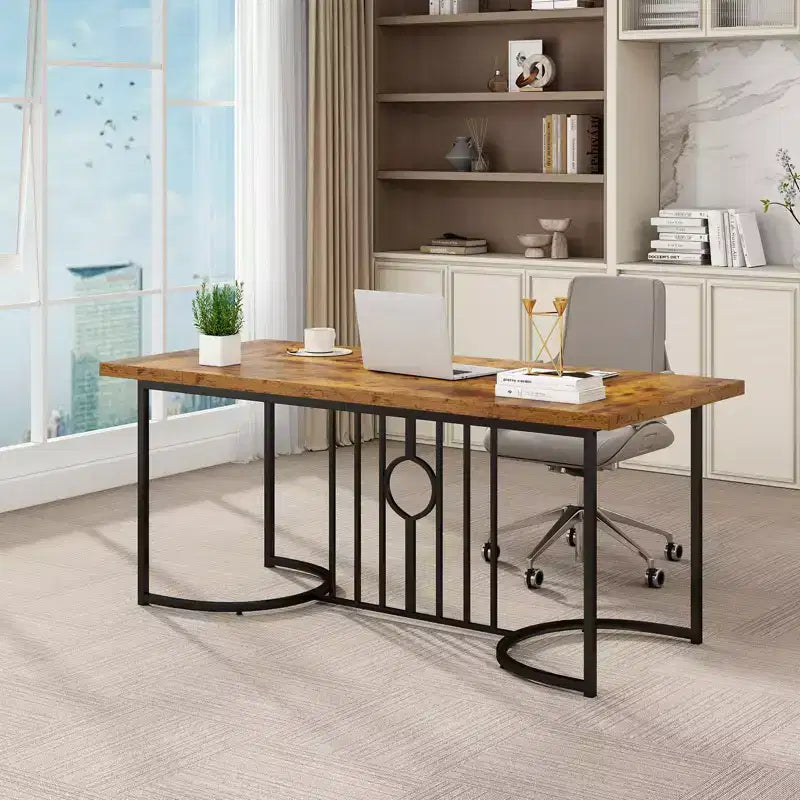 71" Large Rectangular Dining Table for 6-8 People