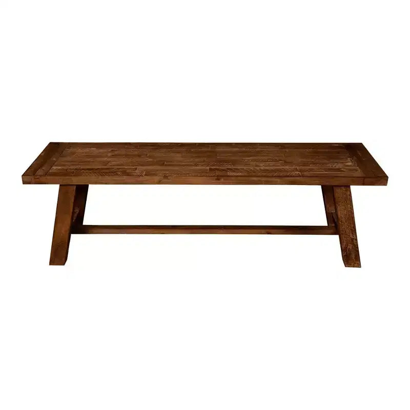 Acacia Wood Dining Bench, Medium Brown, 60"