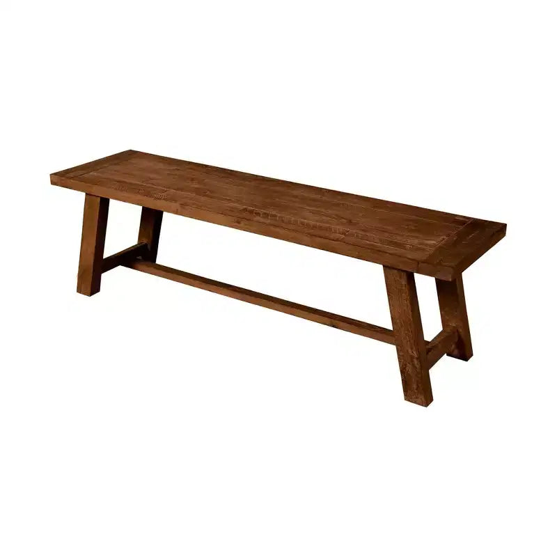 Acacia Wood Dining Bench, Medium Brown, 60"