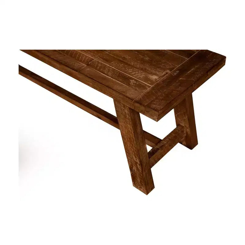 Acacia Wood Dining Bench, Medium Brown, 60"