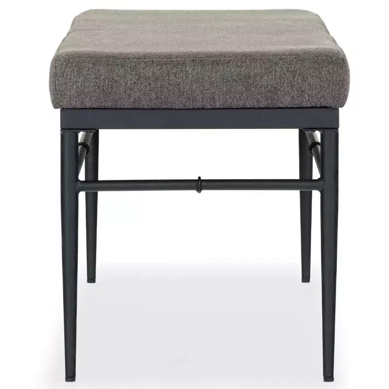Linen & Metal Bench