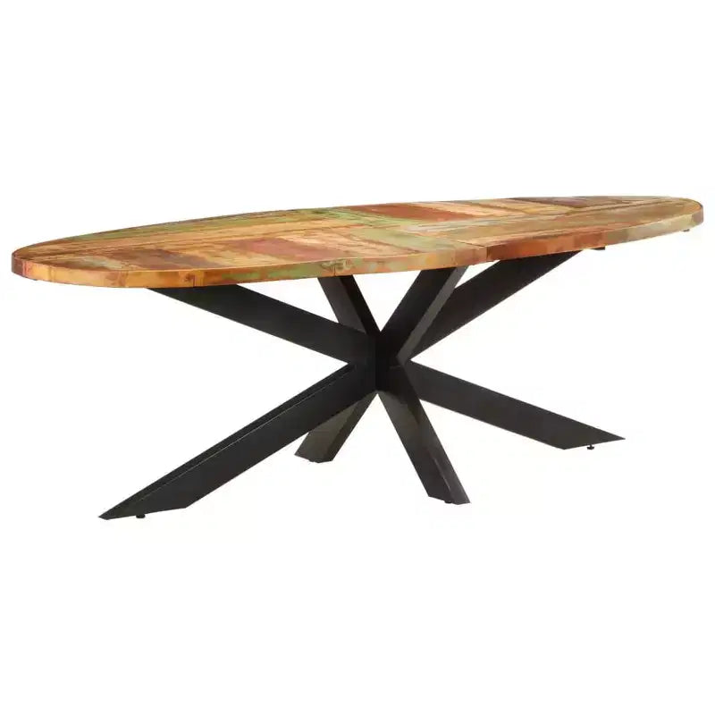 Modern Indoor Dining Table, Contemporary Steel Family Table