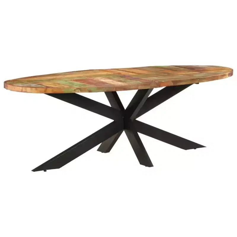 Modern Indoor Dining Table, Contemporary Steel Family Table