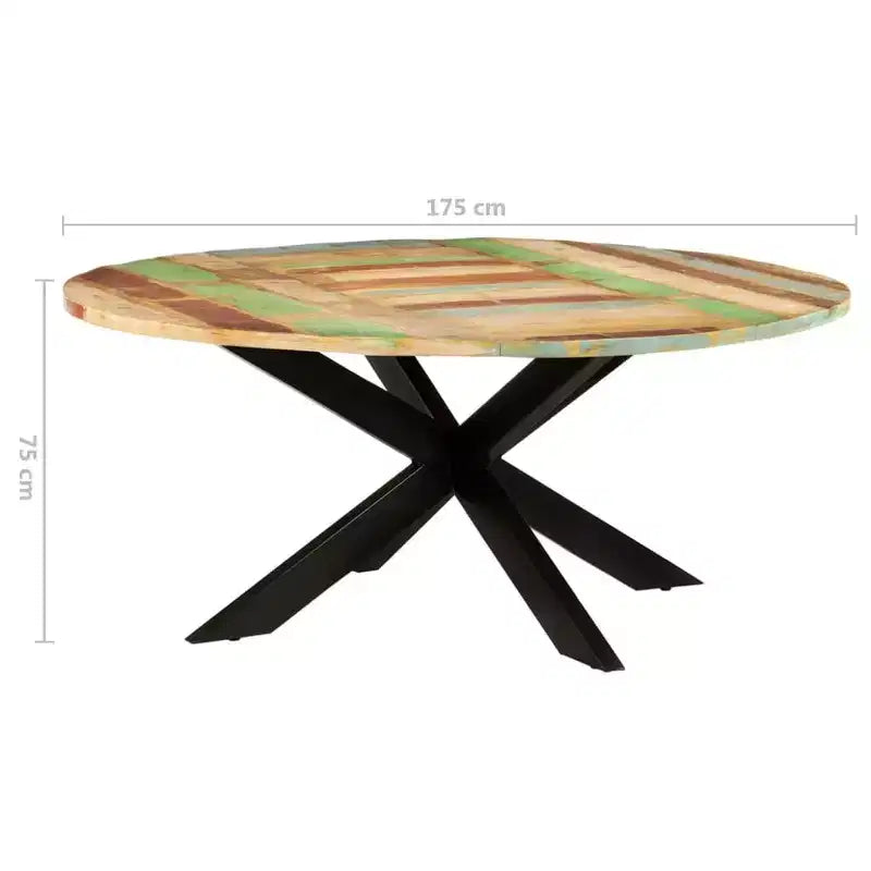 Modern Indoor Dining Table, Contemporary Steel Family Table