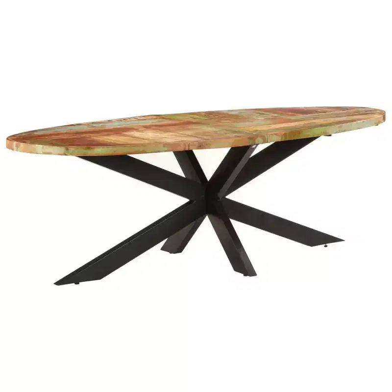 Modern Indoor Dining Table, Contemporary Steel Family Table