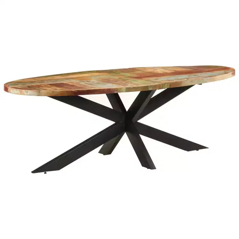 Modern Indoor Dining Table, Contemporary Steel Family Table