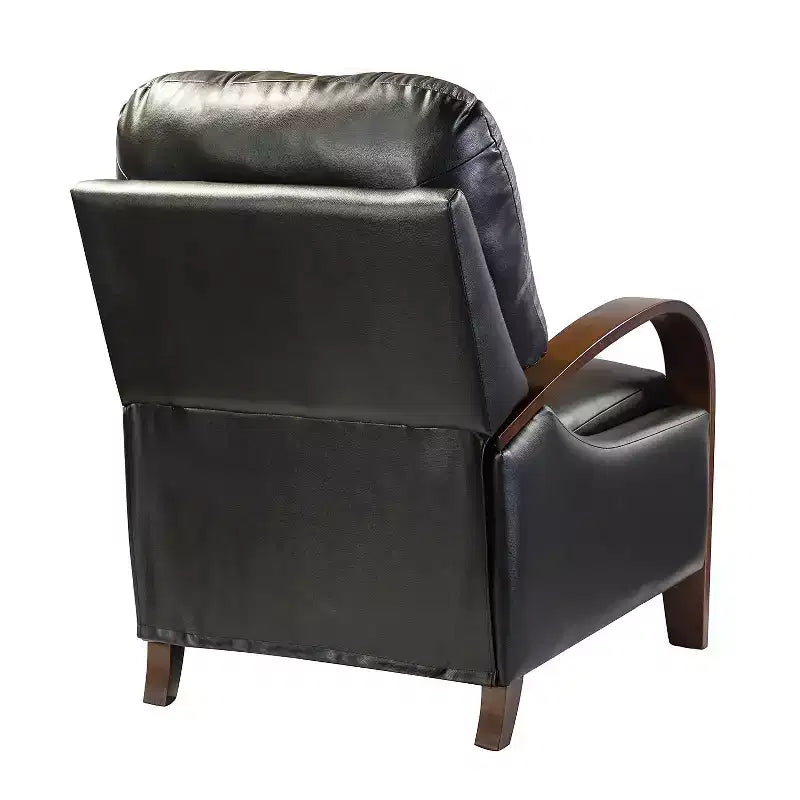 Set of 2 Genuine Leather Manual Recliner Chairs, 159° Recline