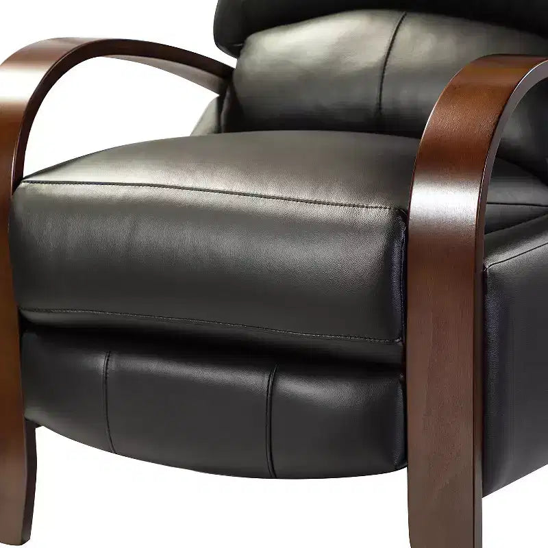 Set of 2 Genuine Leather Manual Recliner Chairs, 159° Recline
