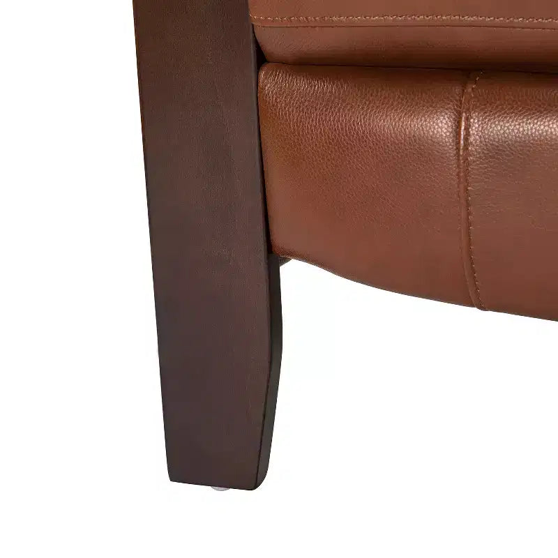 Set of 2 Genuine Leather Manual Recliner Chairs, 159° Recline