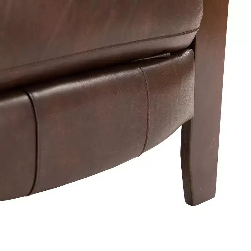 Set of 2 Genuine Leather Manual Recliner Chairs, 159° Recline