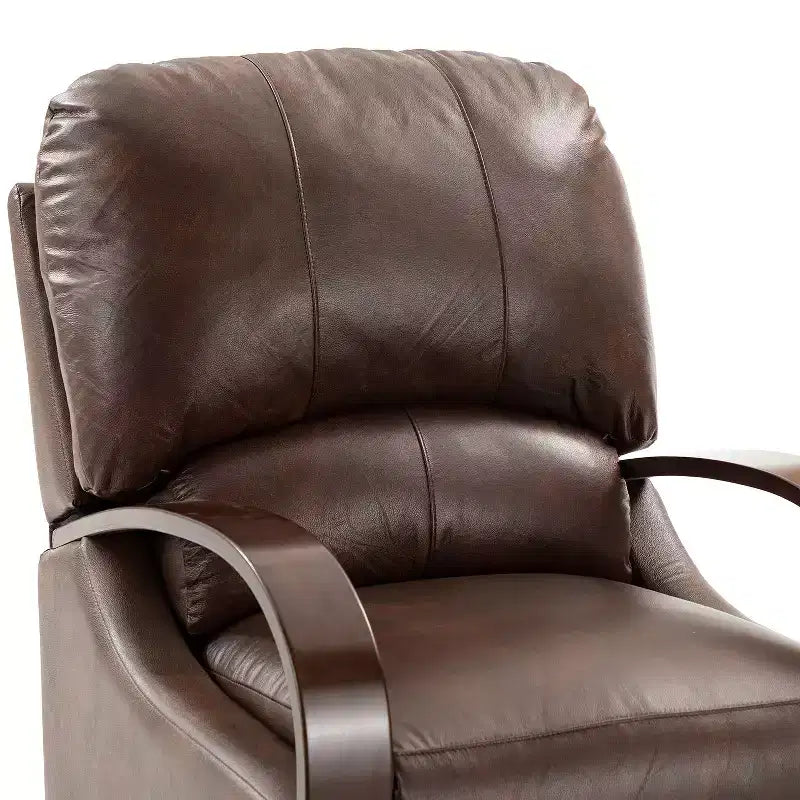 Set of 2 Genuine Leather Manual Recliner Chairs, 159° Recline