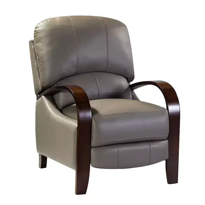Set of 2 Genuine Leather Manual Recliner Chairs, 159° Recline