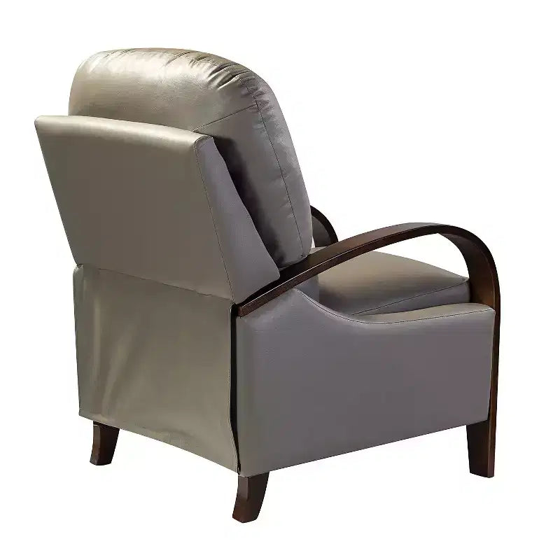 Set of 2 Genuine Leather Manual Recliner Chairs, 159° Recline