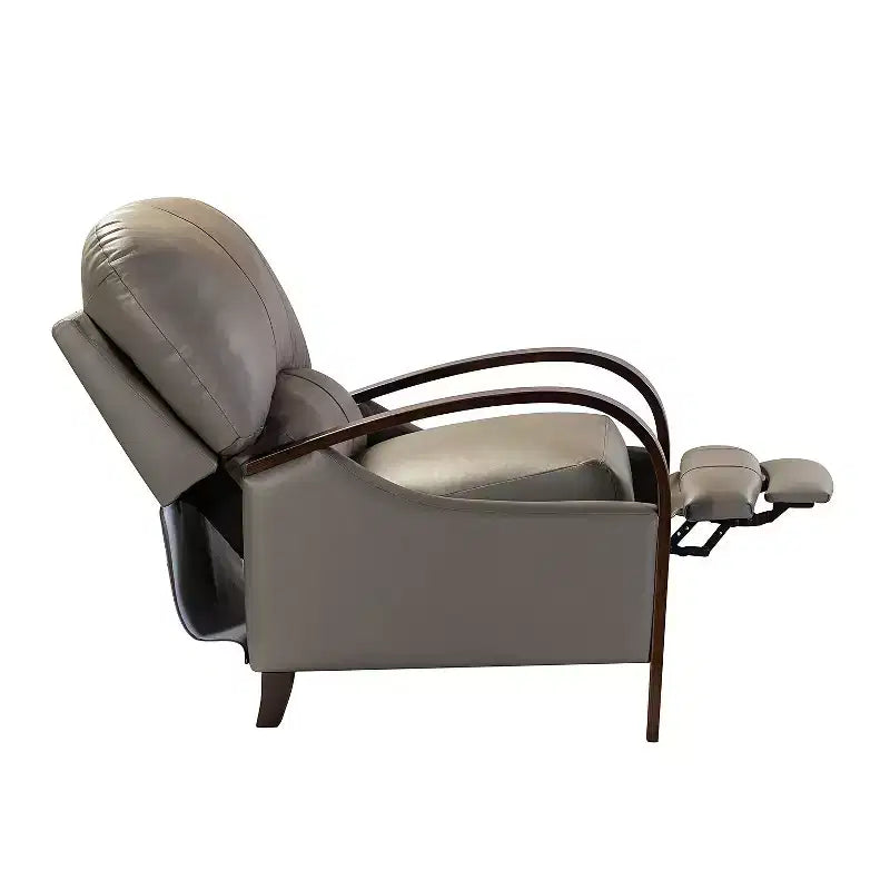 Set of 2 Genuine Leather Manual Recliner Chairs, 159° Recline