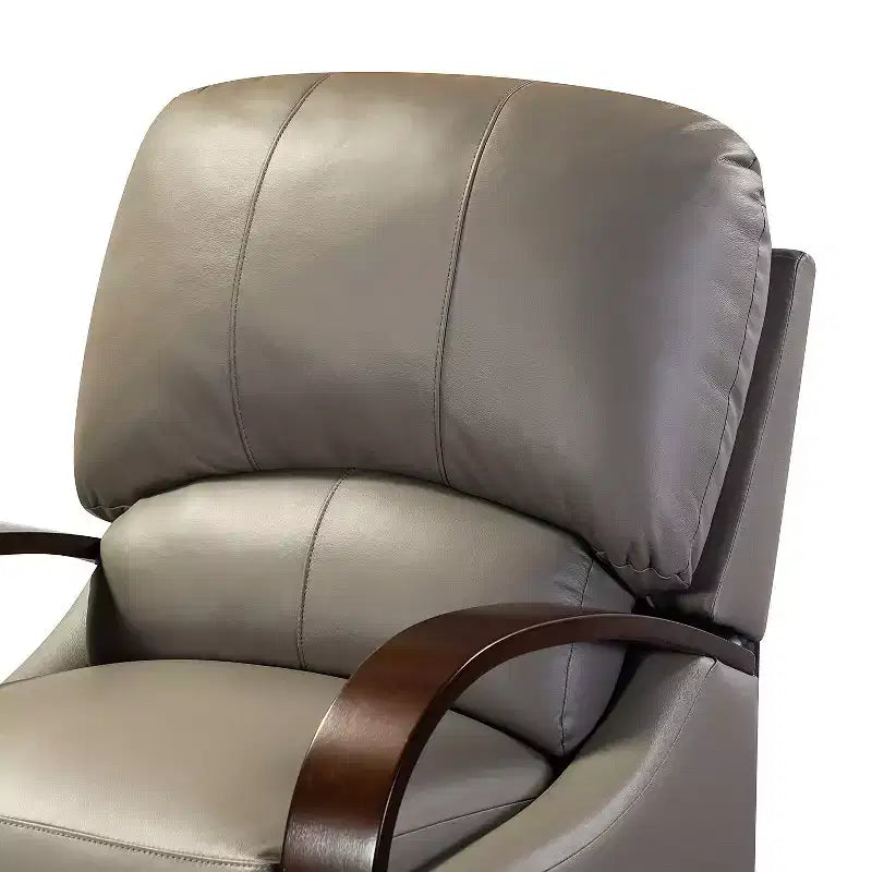 Set of 2 Genuine Leather Manual Recliner Chairs, 159° Recline