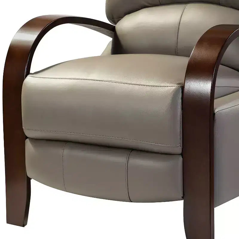 Set of 2 Genuine Leather Manual Recliner Chairs, 159° Recline