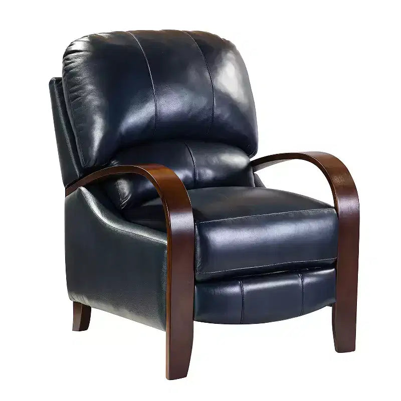 Set of 2 Genuine Leather Manual Recliner Chairs, 159° Recline