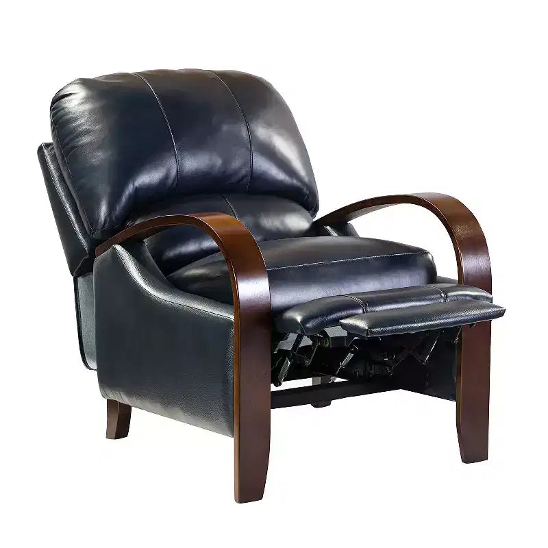 Set of 2 Genuine Leather Manual Recliner Chairs, 159° Recline