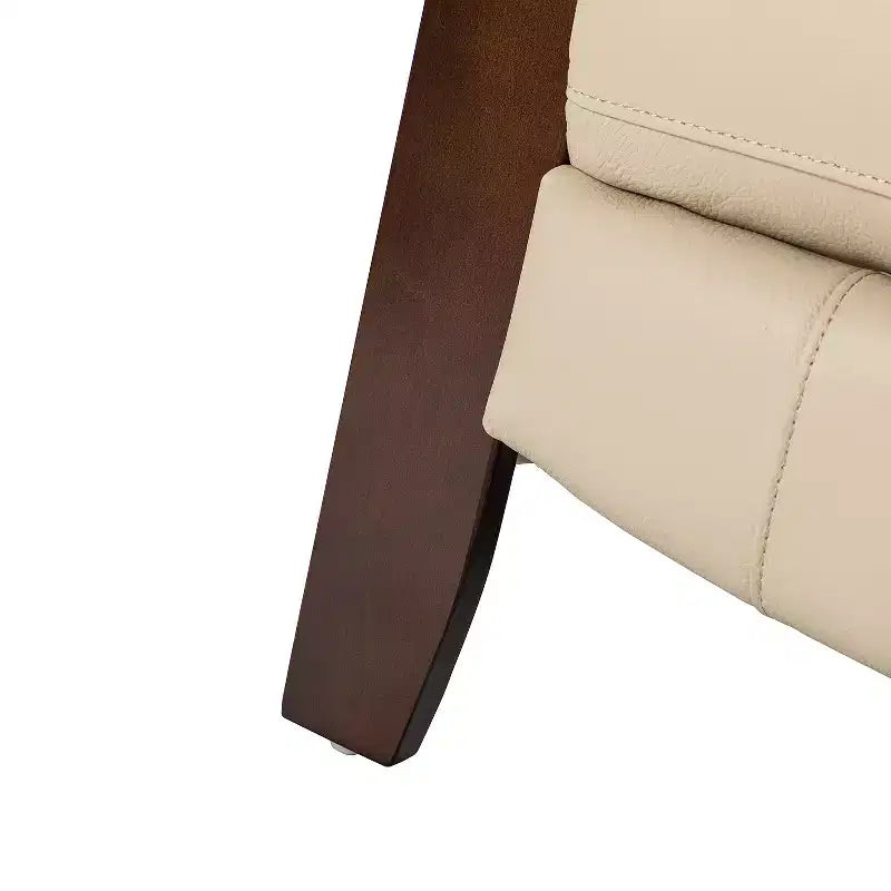 Set of 2 Genuine Leather Manual Recliner Chairs, 159° Recline
