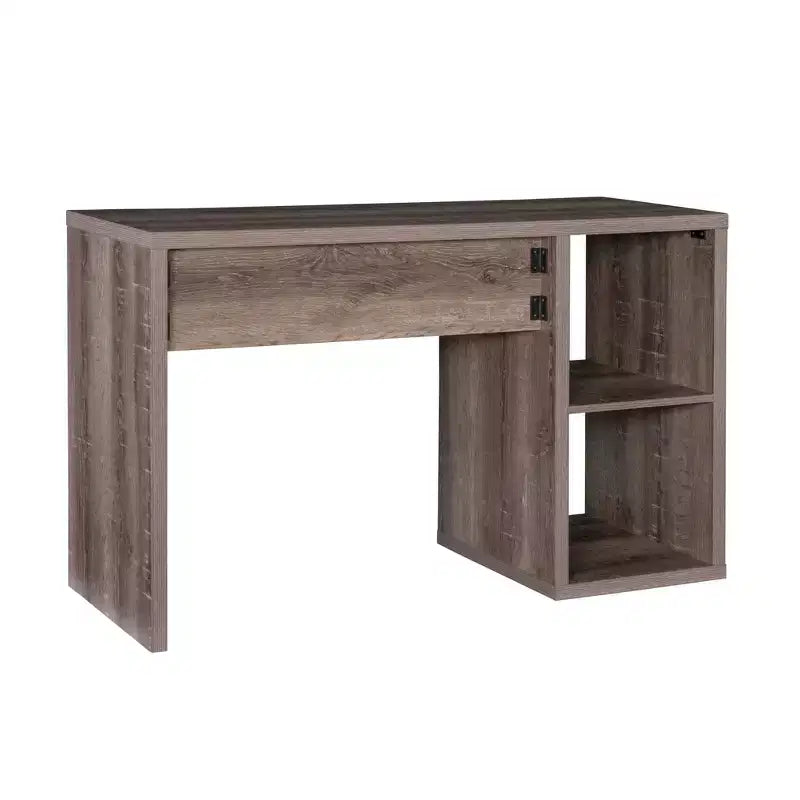 2-Cube Storage Desk, MDF, 48.7"W with Open Shelves
