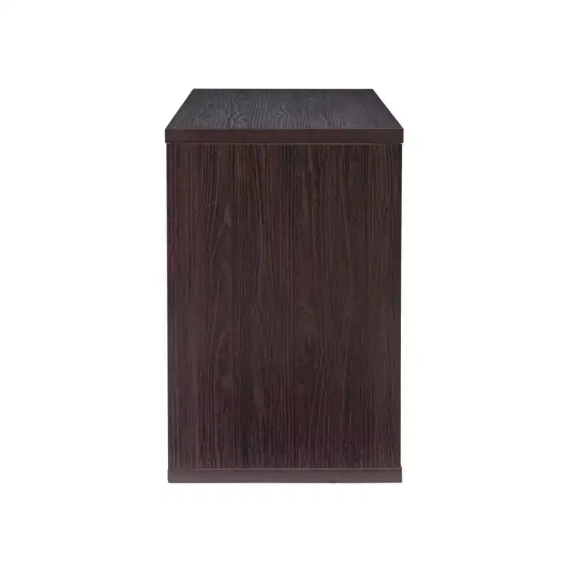 2-Cube Storage Desk, MDF, 48.7"W with Open Shelves