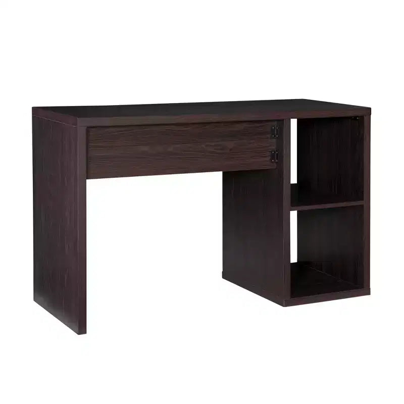 2-Cube Storage Desk, MDF, 48.7"W with Open Shelves