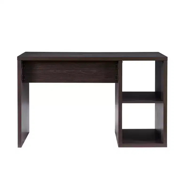 2-Cube Storage Desk, MDF, 48.7"W with Open Shelves