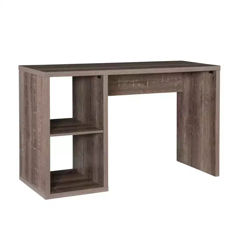 2-Cube Storage Desk, MDF, 48.7"W with Open Shelves