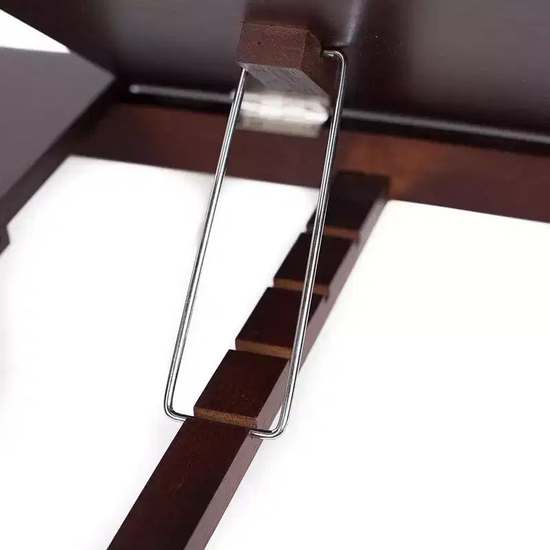 Bamboo Laptop Bed Lap Tray with Storage Drawer & Adjustable Tilt, Natural