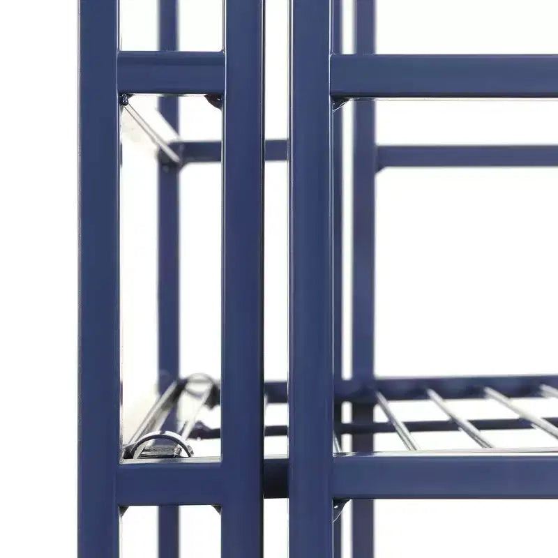 44.75" 4-Tier Folding Metal Storage Shelf