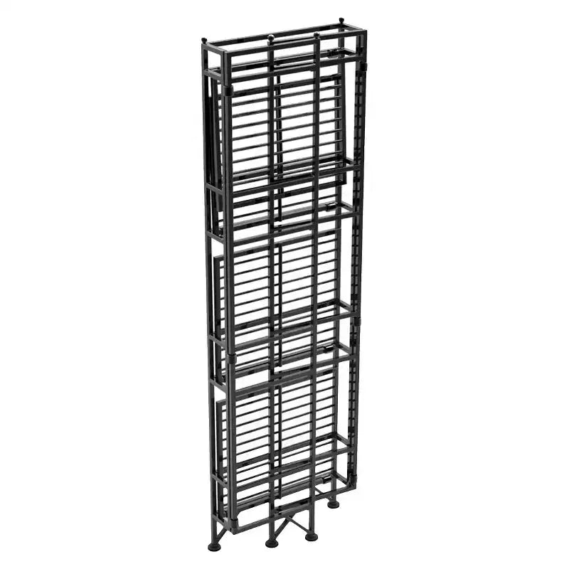 44.75" 4-Tier Folding Metal Storage Shelf
