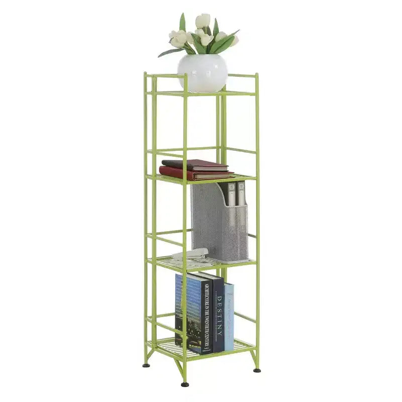 44.75" 4-Tier Folding Metal Storage Shelf