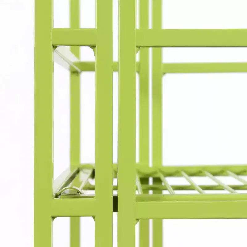 44.75" 4-Tier Folding Metal Storage Shelf