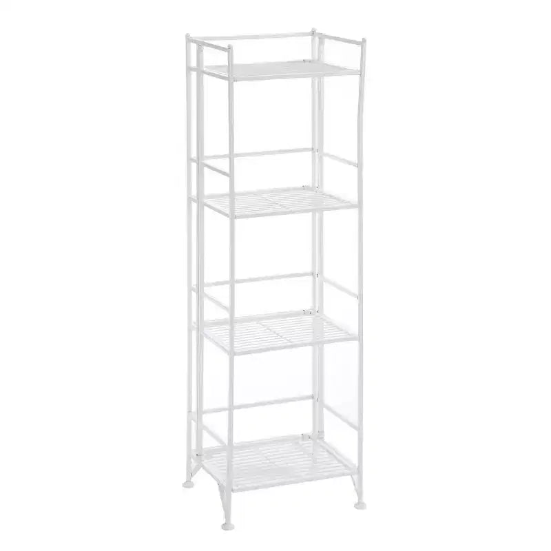 44.75" 4-Tier Folding Metal Storage Shelf