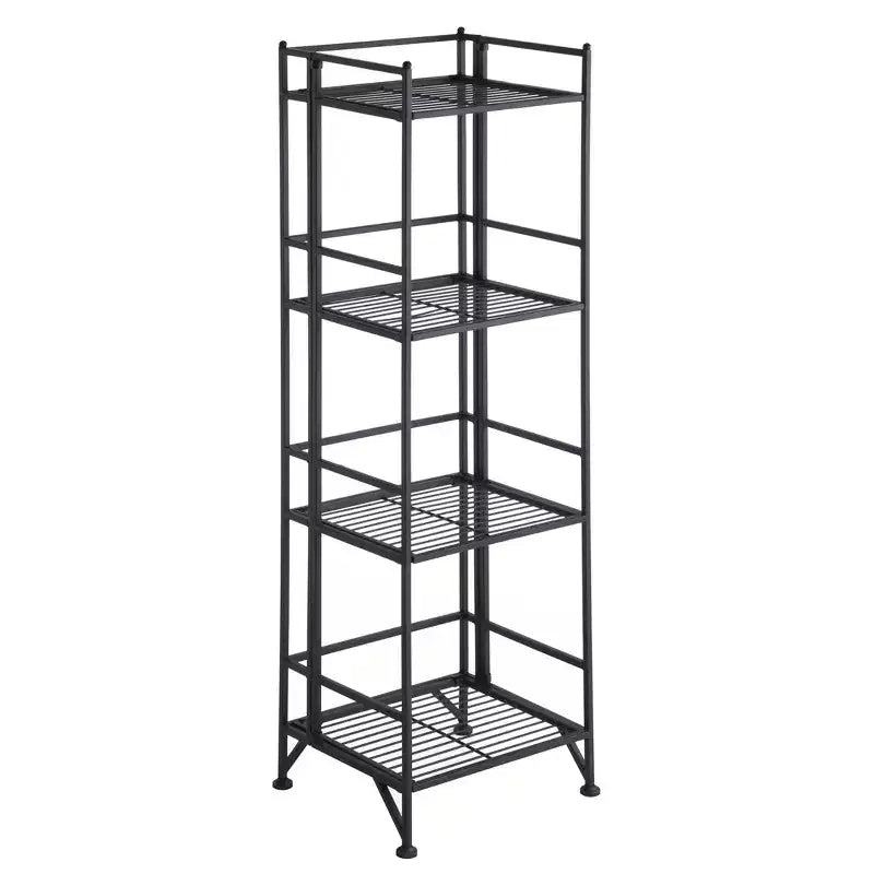 44.75" 4-Tier Folding Metal Storage Shelf