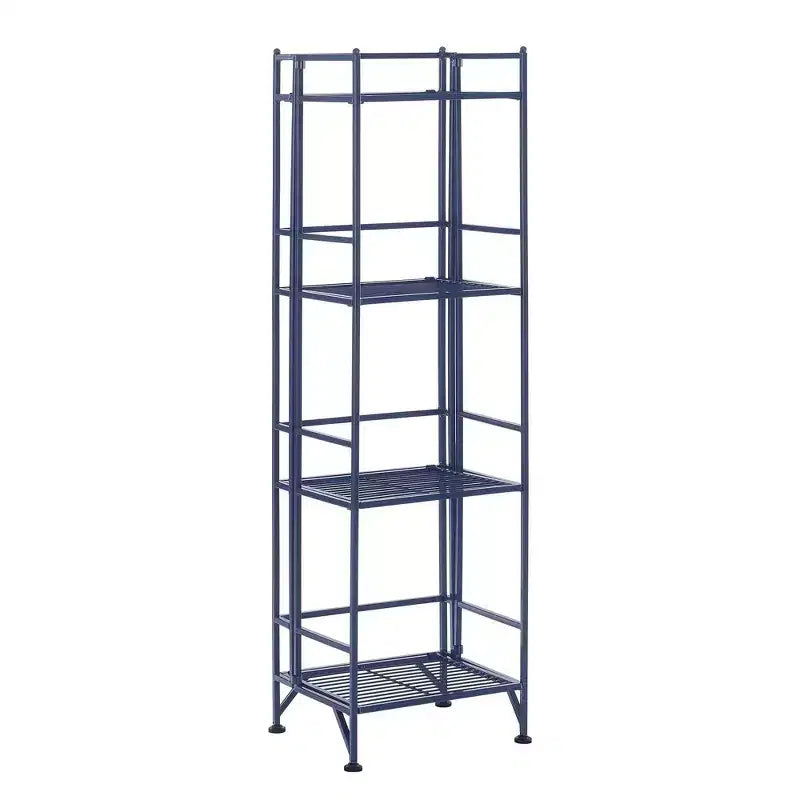 44.75" 4-Tier Folding Metal Storage Shelf