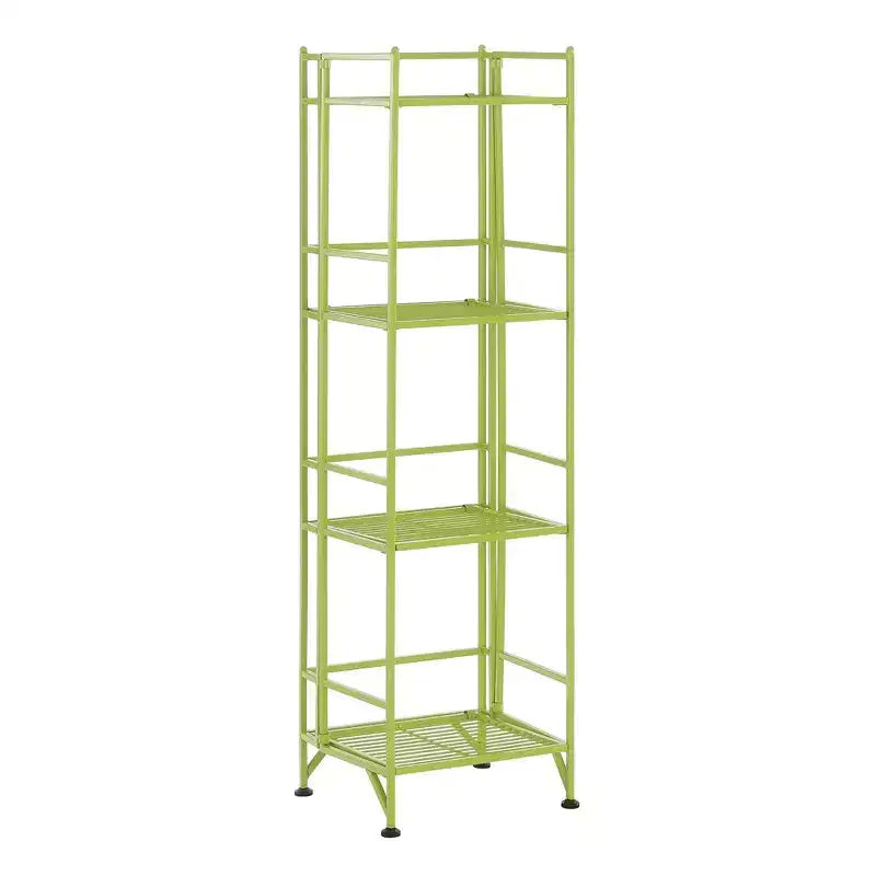 44.75" 4-Tier Folding Metal Storage Shelf