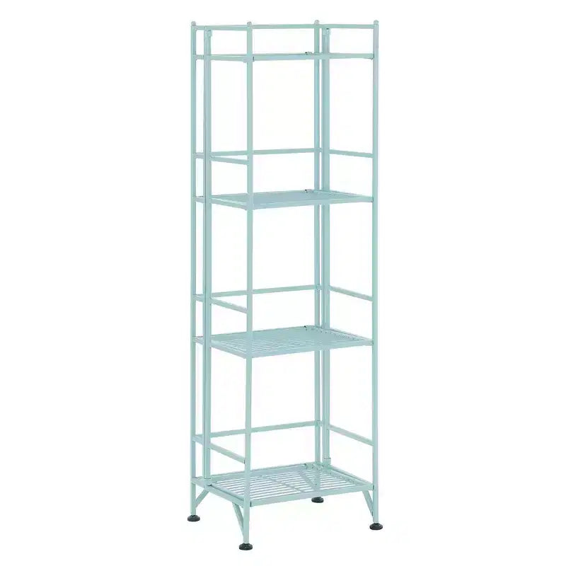 44.75" 4-Tier Folding Metal Storage Shelf