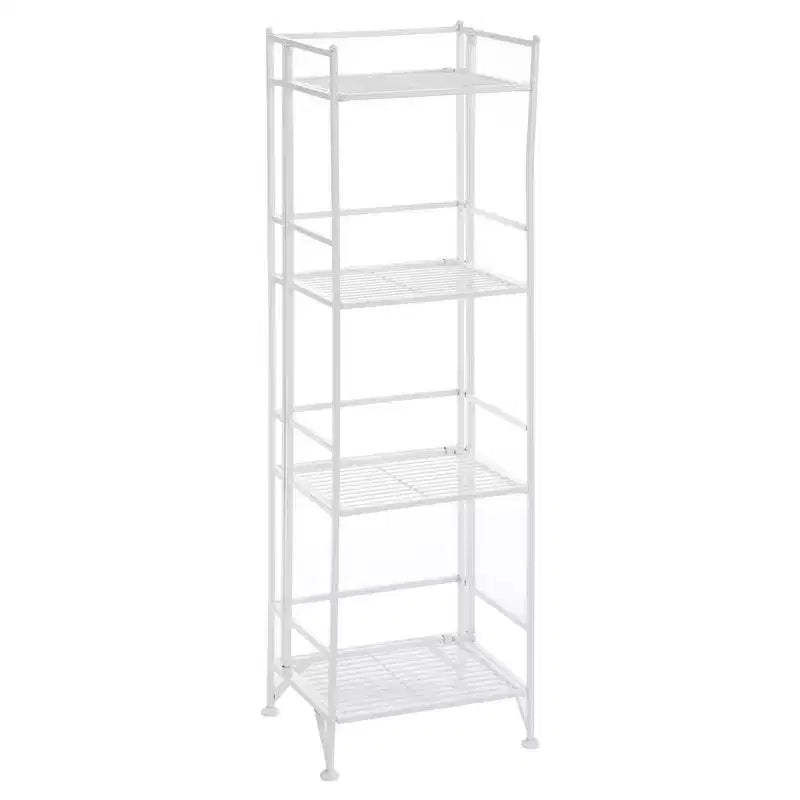 44.75" 4-Tier Folding Metal Storage Shelf